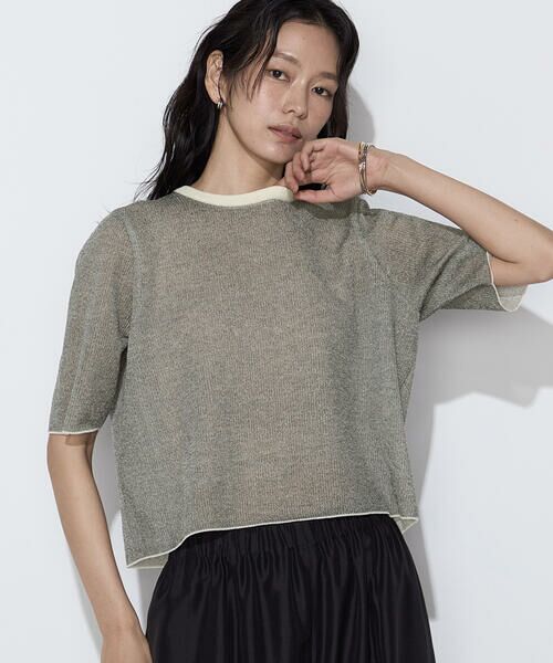 COMME CA PLATINUM S-SIZE / コムサ・プラチナ エスサイズ ニット・セーター | 〔 Sサイズ 〕 ポリエステルラミー プルオーバーニット | 詳細22