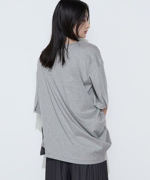 COMME CA PLATINUM S-SIZE / コムサ・プラチナ エスサイズ Tシャツ | 〔 Sサイズ 〕 ドライスムース／スーピマバイオスムース アシンメトリーTシャツ | 詳細14