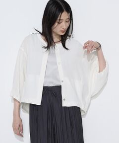 COMME CA PLATINUM S-SIZE / コムサ・プラチナ エスサイズ ブルゾン | 〔 Sサイズ 〕 コットンカラミストレッチ ブルゾン