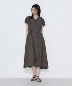 COMME CA PLATINUM S-SIZE / コムサ・プラチナ エスサイズ ロング・マキシ丈ワンピース | 〔 Sサイズ 〕 キュプラ／コットンツイル シャツドレス
