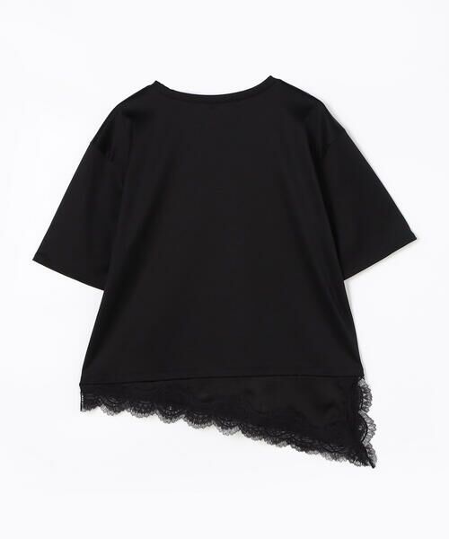 COMME CA PLATINUM S-SIZE / コムサ・プラチナ エスサイズ Tシャツ | 〔 Sサイズ 〕 スーピマコットン 裾レースコンビネーションTシャツ | 詳細23