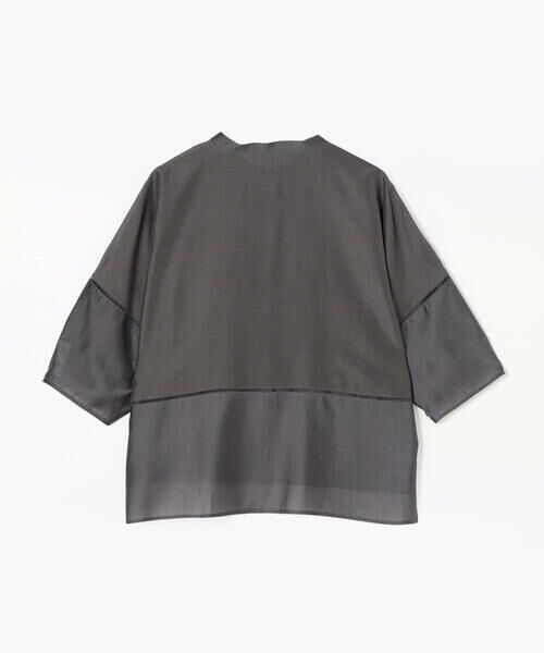 COMME CA PLATINUM S-SIZE / コムサ・プラチナ エスサイズ シャツ・ブラウス | 〔 Sサイズ 〕 ライトシルクウール ランタンスリーブシャツ | 詳細11