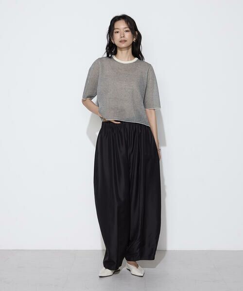 COMME CA PLATINUM S-SIZE / コムサ・プラチナ エスサイズ その他パンツ | 〔 Sサイズ 〕 ライトシルクウール バレルパンツ | 詳細7