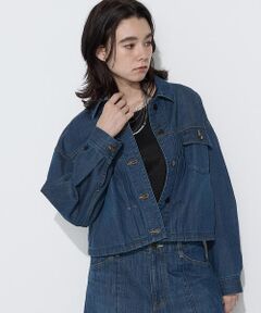 COMME CA PLATINUM S-SIZE / コムサ・プラチナ エスサイズ Gジャン・デニムジャケット | 〔Sサイズ〕10オンスストレッチデニム フロントタックGジャン
