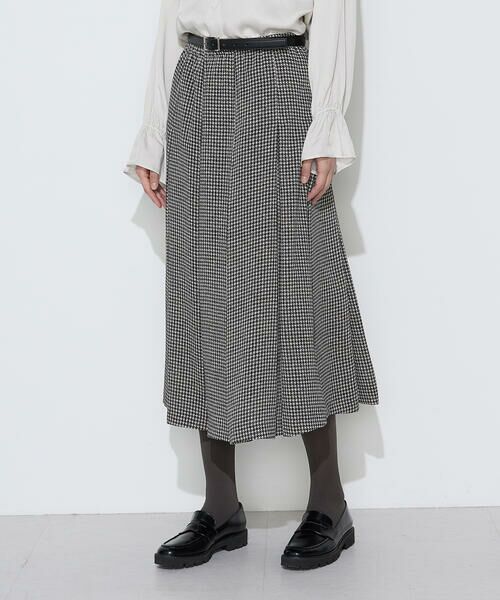 COMME CA PLATINUM S-SIZE / コムサ・プラチナ エスサイズ ロング・マキシ丈スカート | 〔Sサイズ〕ヘリテージプリント ボックスタックスカート | 詳細3