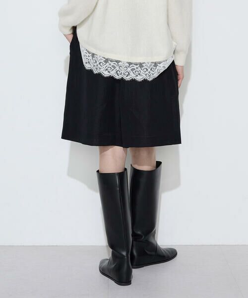 COMME CA PLATINUM S-SIZE / コムサ・プラチナ エスサイズ ショート・ハーフ・半端丈パンツ | 〔Sサイズ〕リネンウール キュロットパンツ | 詳細14