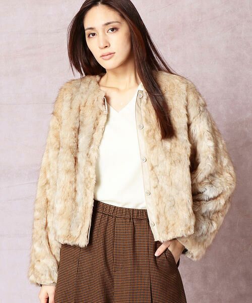 セール フェイクファーブルゾン ブルゾン Comme Ca コムサ ファッション通販 タカシマヤファッションスクエア