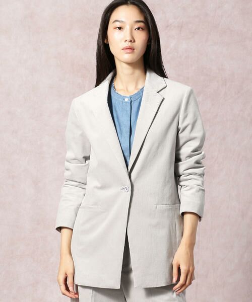 セール ストレッチコーデュロイテーラードジャケット テーラードジャケット Comme Ca コムサ ファッション通販 タカシマヤファッションスクエア