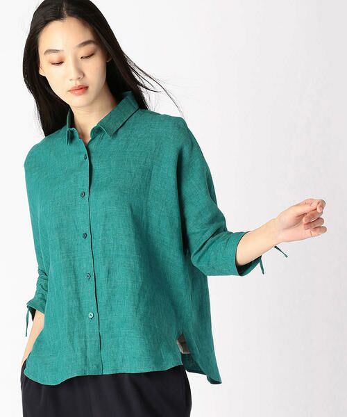 セール デラベ染め 麻シャツ シャツ ブラウス Comme Ca コムサ ファッション通販 タカシマヤファッションスクエア