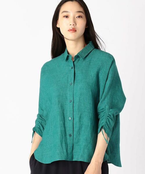 セール デラベ染め 麻シャツ シャツ ブラウス Comme Ca コムサ ファッション通販 タカシマヤファッションスクエア