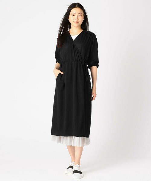 セール ジャージカシュクール風ワンピース ドレス Comme Ca コムサ ファッション通販 タカシマヤファッションスクエア