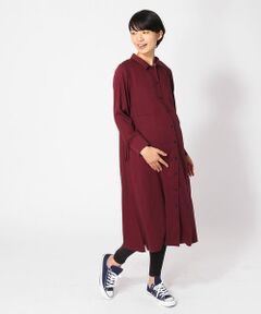 ロングシャツドレス(マタニティ）