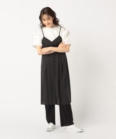 〔 マタニティ 〕 ストレッチシフォン キャミドレス