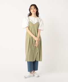 〔 マタニティ 〕 ストレッチシフォン キャミドレス