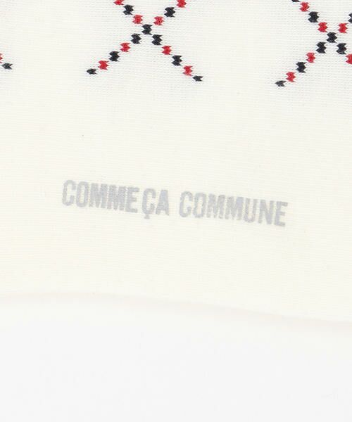 COMME CA COMMUNE / コムサコミューン ソックス | マイクロドットダイヤ柄ソックス | 詳細2