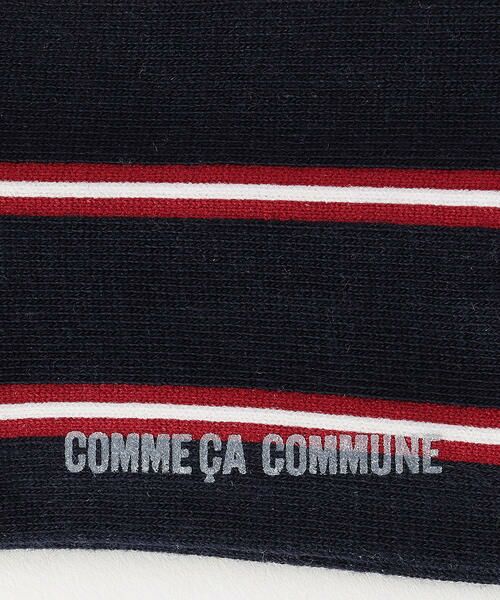 COMME CA COMMUNE / コムサコミューン ソックス | アイビーストライプ柄 ソックス | 詳細1