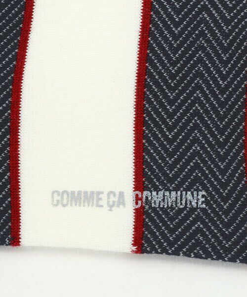 COMME CA COMMUNE / コムサコミューン ソックス | ヘリンボンボーダー柄　ソックス | 詳細1