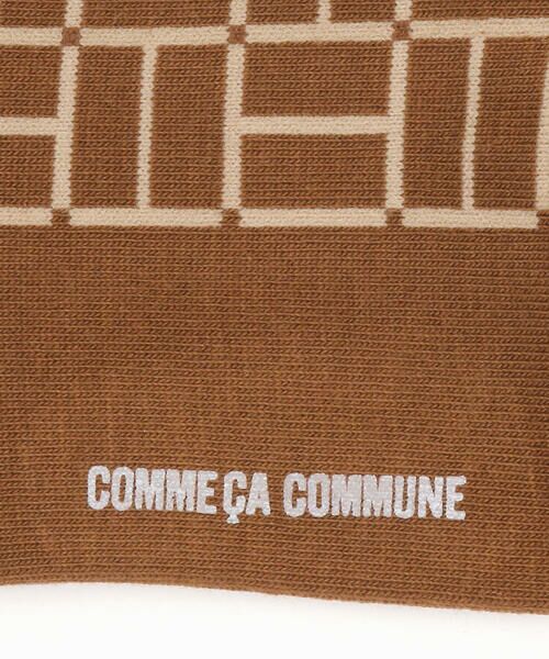 COMME CA COMMUNE / コムサコミューン ソックス | 変形カラー格子柄 ソックス | 詳細2