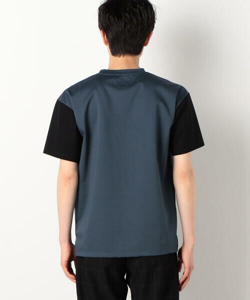COMME CA COMMUNE / コムサコミューン Tシャツ | シルキーポンチ 袖配色 Ｔシャツ | 詳細14
