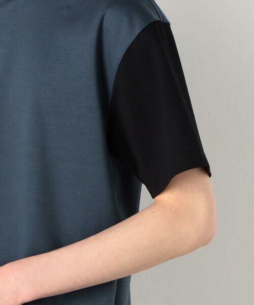 COMME CA COMMUNE / コムサコミューン Tシャツ | シルキーポンチ 袖配色 Ｔシャツ | 詳細16