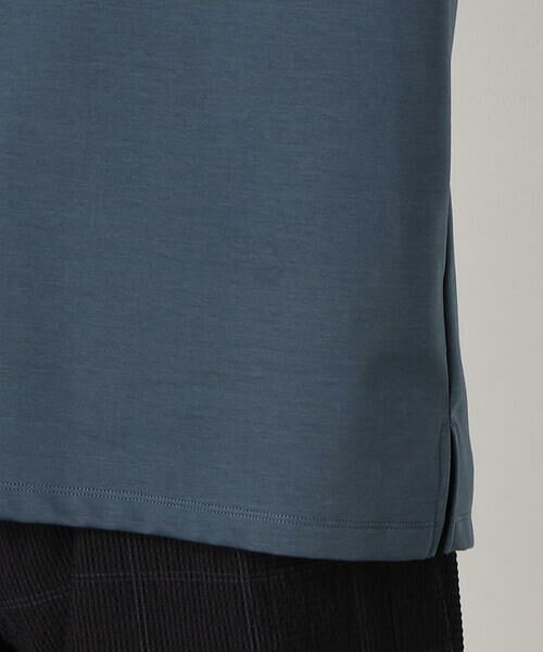 COMME CA COMMUNE / コムサコミューン Tシャツ | シルキーポンチ 袖配色 Ｔシャツ | 詳細17