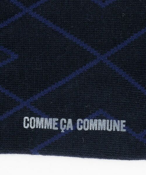 COMME CA COMMUNE / コムサコミューン ソックス | ラインダイヤ柄 ソックス | 詳細6