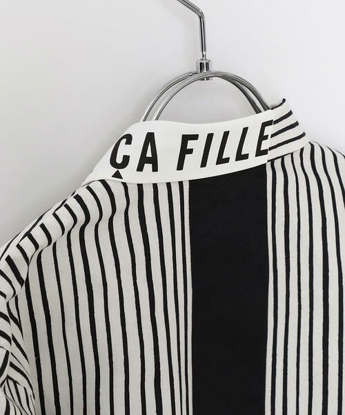 COMME CA FILLE / コムサ・フィユ シャツ・ブラウス | 【Ｊrサイズ】手描き風ストライプシャツ | 詳細3