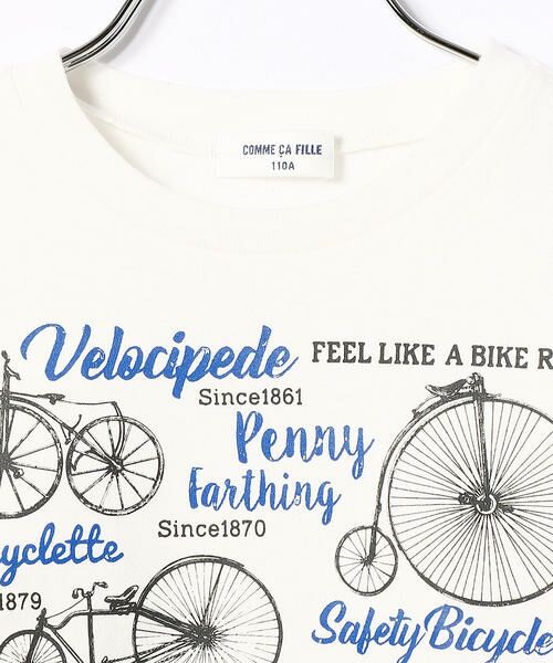 COMME CA FILLE / コムサ・フィユ Tシャツ | 自転車柄半袖Ｔシャツ | 詳細2
