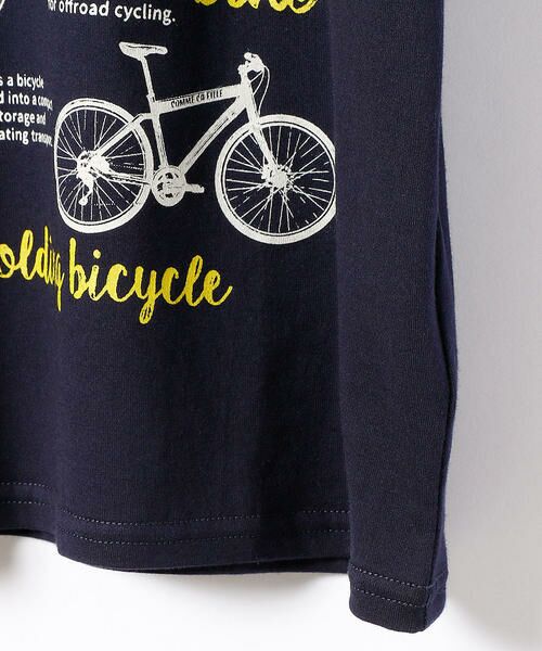 【Ｊrサイズ】自転車柄半袖Ｔシャツ