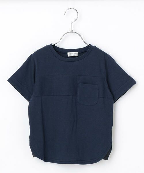 COMME CA FILLE / コムサ・フィユ Tシャツ | 切り替え胸ポケット付半袖Ｔシャツ | 詳細1