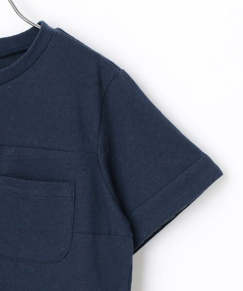 COMME CA FILLE / コムサ・フィユ Tシャツ | 切り替え胸ポケット付半袖Ｔシャツ | 詳細4