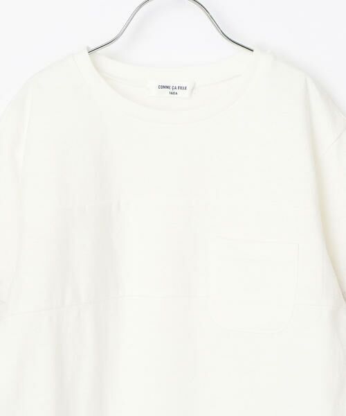 COMME CA FILLE / コムサ・フィユ Tシャツ | 【ジュニアサイズ】切り替え胸ポケット付半袖Ｔシャツ | 詳細2