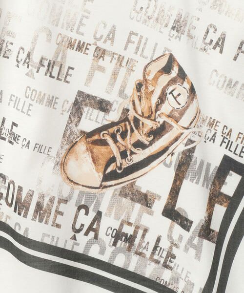 COMME CA FILLE / コムサ・フィユ Tシャツ | 【ジュニアサイズ】スニーカープリントＴシャツ | 詳細4