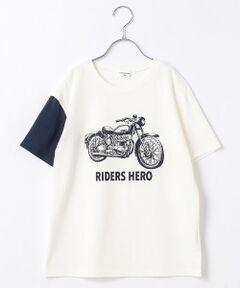 【ジュニアサイズ】バイクプリントＴシャツ