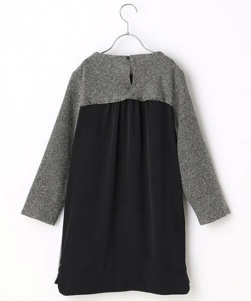 COMME CA FILLE / コムサ・フィユ ドレス | からみ織りツィードプルオーバードレス | 詳細1