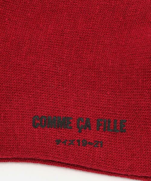 COMME CA FILLE / コムサ・フィユ ソックス | 履き口配色ラインクルーソックス | 詳細3