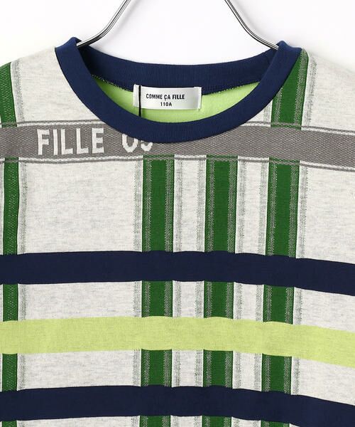 COMME CA FILLE / コムサ・フィユ Tシャツ | ジャカードチェック Ｔシャツ | 詳細2