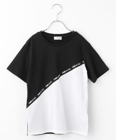 〔140cmから〕カラー 切り替え Tシャツ