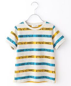 ロゴ入り ボーダーTシャツ