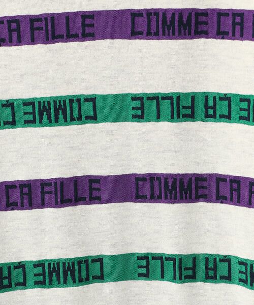 COMME CA FILLE / コムサ・フィユ Tシャツ | ロゴ入り ボーダーTシャツ | 詳細7