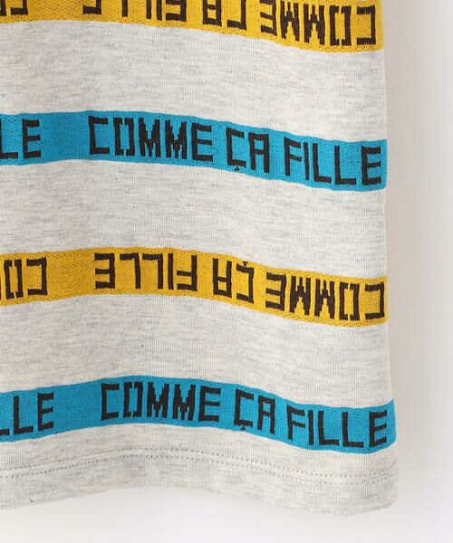 COMME CA FILLE / コムサ・フィユ Tシャツ | 〔140cmから〕ロゴ入り ボーダーTシャツ | 詳細4