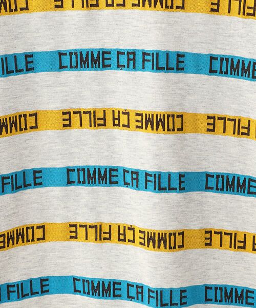 COMME CA FILLE / コムサ・フィユ Tシャツ | 〔140cmから〕ロゴ入り ボーダーTシャツ | 詳細5