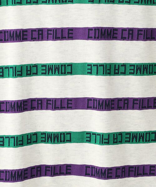 COMME CA FILLE / コムサ・フィユ Tシャツ | 〔140cmから〕ロゴ入り ボーダーTシャツ | 詳細6
