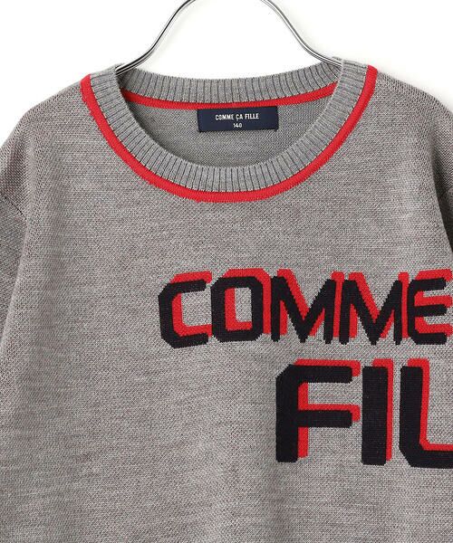 COMME CA FILLE / コムサ・フィユ ニット・セーター | 〔140cm〜〕ロゴ ニットプルオーバー | 詳細2
