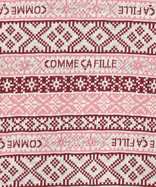 COMME CA FILLE / コムサ・フィユ Tシャツ | ジオメトリックロゴボーダー Tシャツ | 詳細4