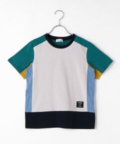 〔140cm〜〕マルチブロッキングＴシャツ