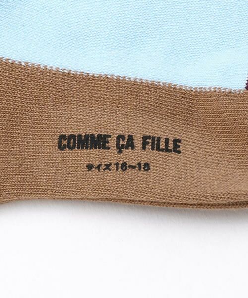 COMME CA FILLE / コムサ・フィユ ソックス | コムサフィユロゴ配色ショートソックス | 詳細3