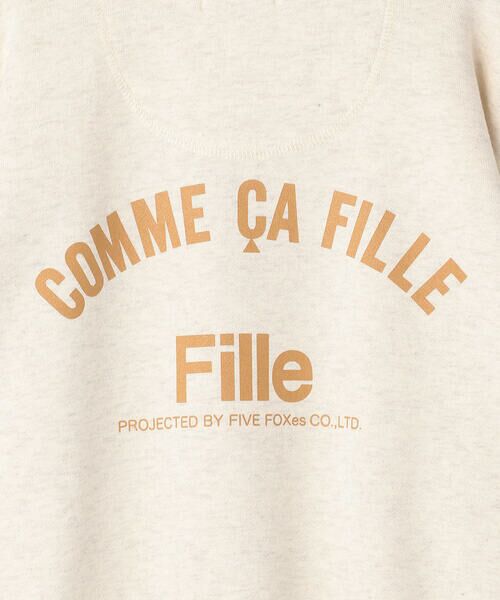 COMME CA FILLE / コムサ・フィユ スウェット | 〔140cm〜〕 配色３本針ロゴ トレーナー | 詳細5