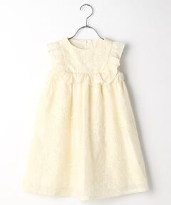 フラワー刺繍ローン ドレス