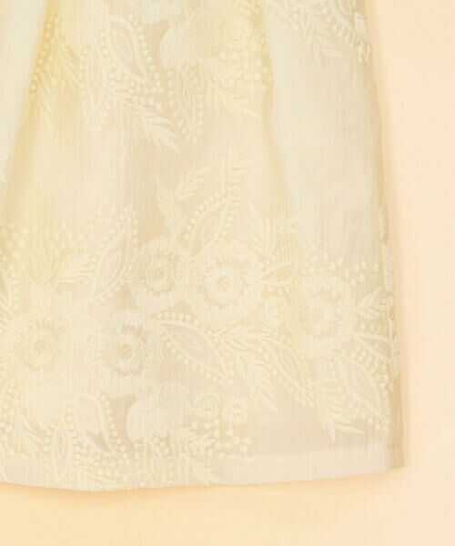 COMME CA FILLE / コムサ・フィユ ロング・マキシ丈ワンピース | フラワー刺繍ローン ドレス | 詳細4